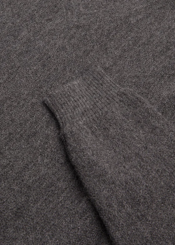 Classic Alpaca Links V-Neck Sweater