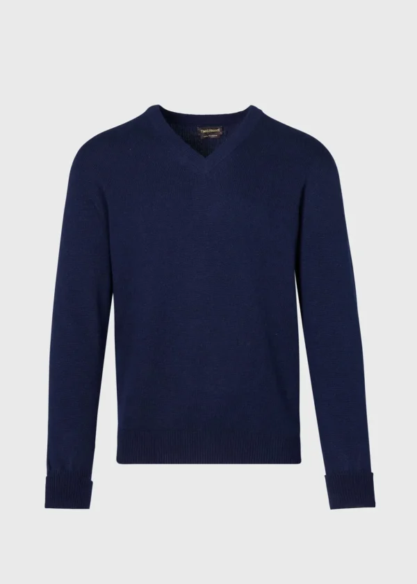 Classic Cashmere Double Ply V-Neck Sweater