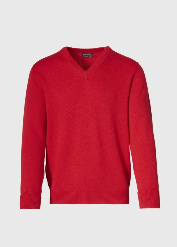 Classic Cashmere Double Ply V-Neck Sweater