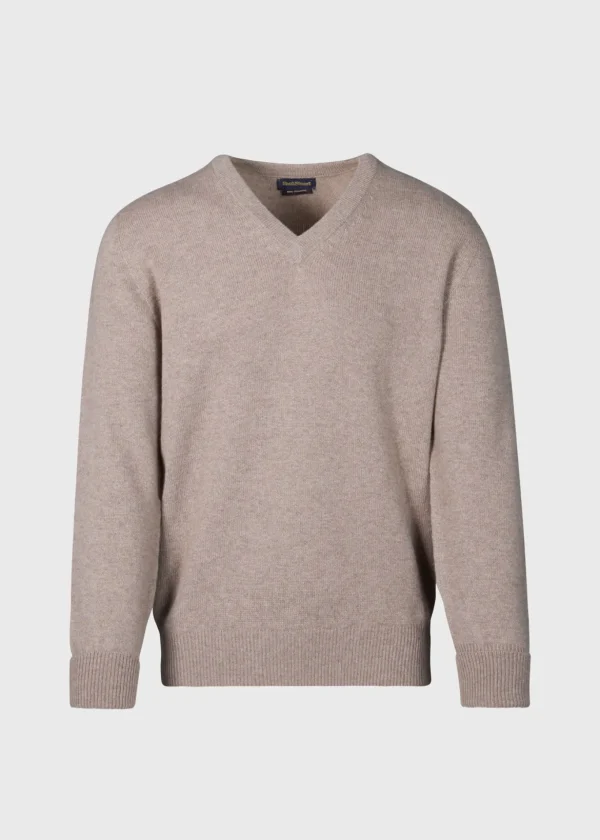 Classic Cashmere Double Ply V-Neck Sweater