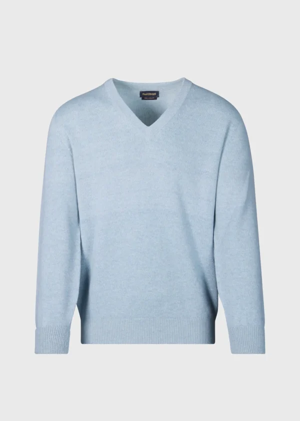 Classic Cashmere Double Ply V-Neck Sweater