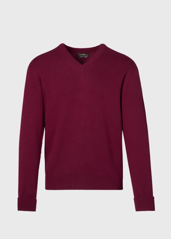 Classic Cashmere Double Ply V-Neck Sweater