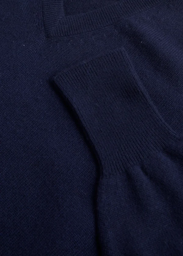 Classic Cashmere Double Ply V-Neck Sweater