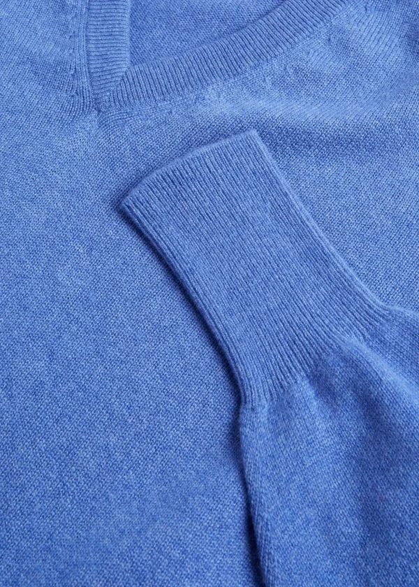 Classic Cashmere Double Ply V-Neck Sweater