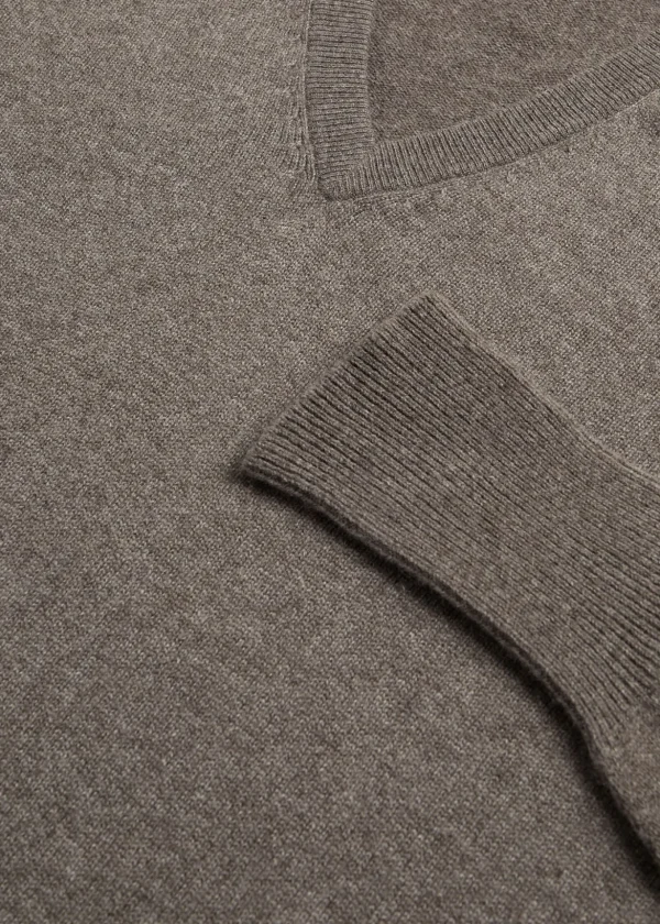 Classic Cashmere Double Ply V-Neck Sweater
