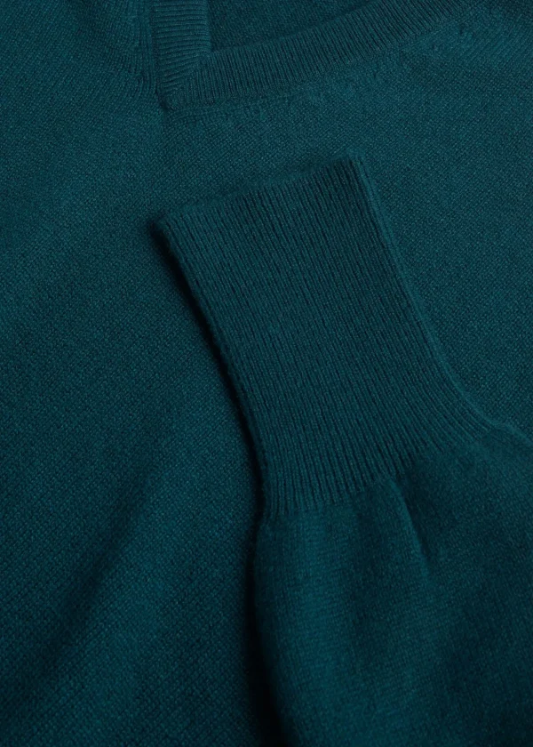 Classic Cashmere Double Ply V-Neck Sweater