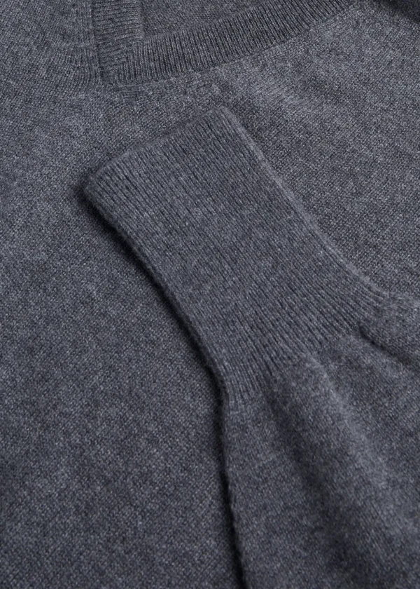 Classic Cashmere Double Ply V-Neck Sweater