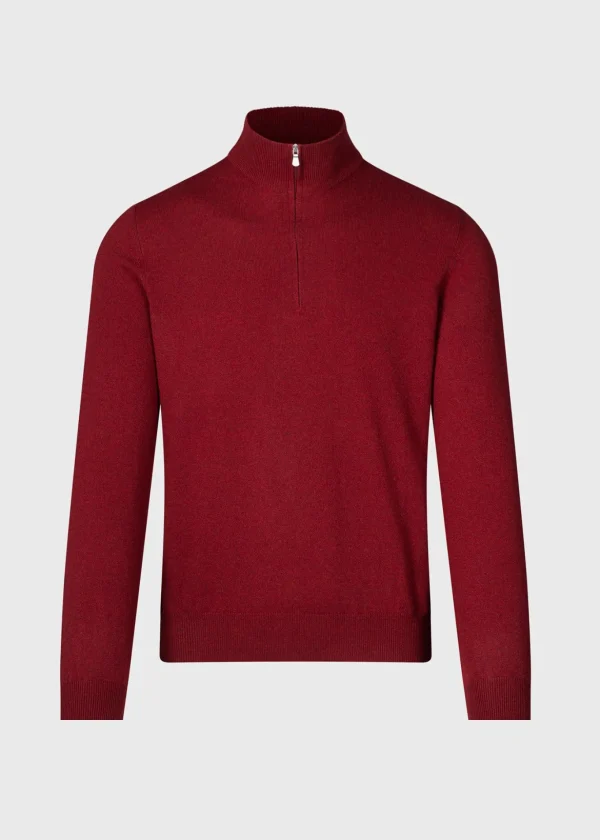 Classic Cashmere Quarter Zip Sweater