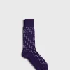Cotton & Cashmere Blend Zig Zag Sock