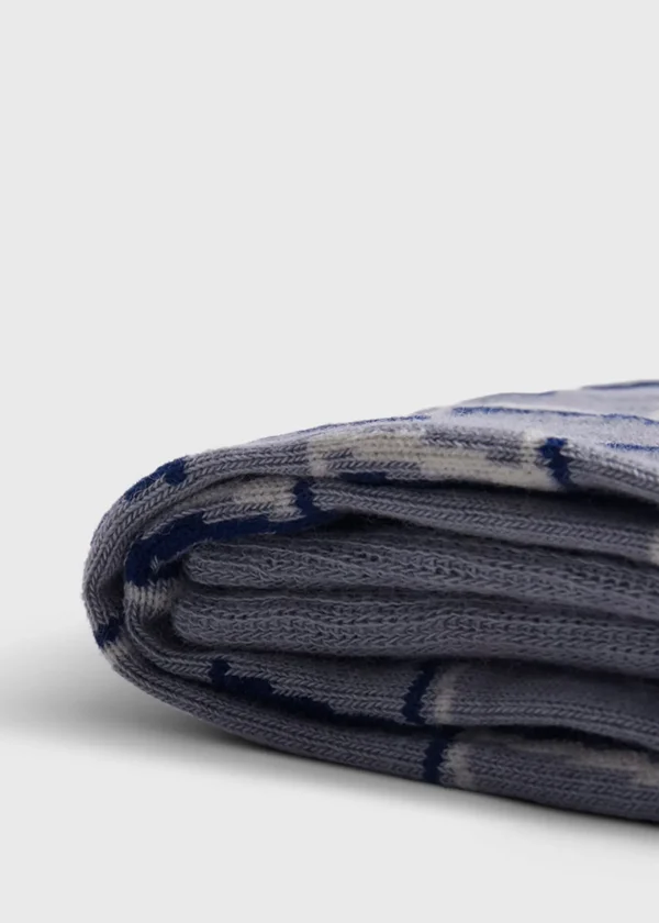 Cotton & Cashmere Blend Zig Zag Sock