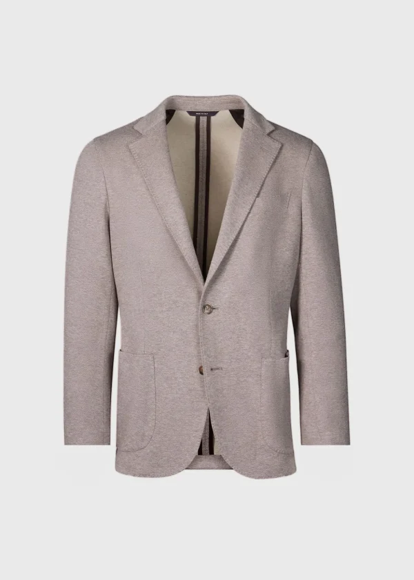 Cotton & Cashmere Pique Soft Jacket