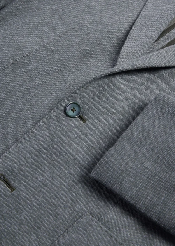 Cotton & Cashmere Pique Soft Jacket