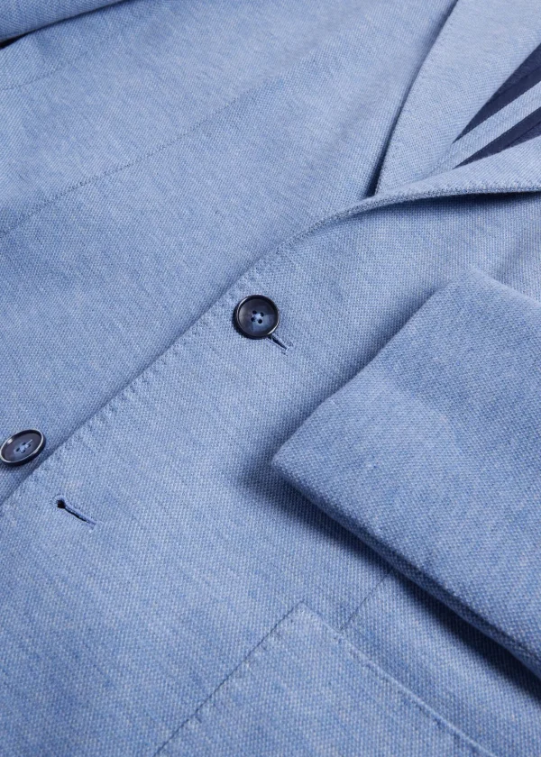 Cotton & Cashmere Pique Soft Jacket