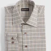 Cotton & Wool Flannel Tattersall Sport Shirt