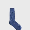 Cotton Blend Argyle Sock
