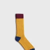 Cotton Blend Ribbed Sock