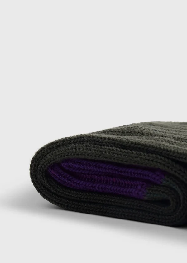Cotton Blend Ribbed Sock