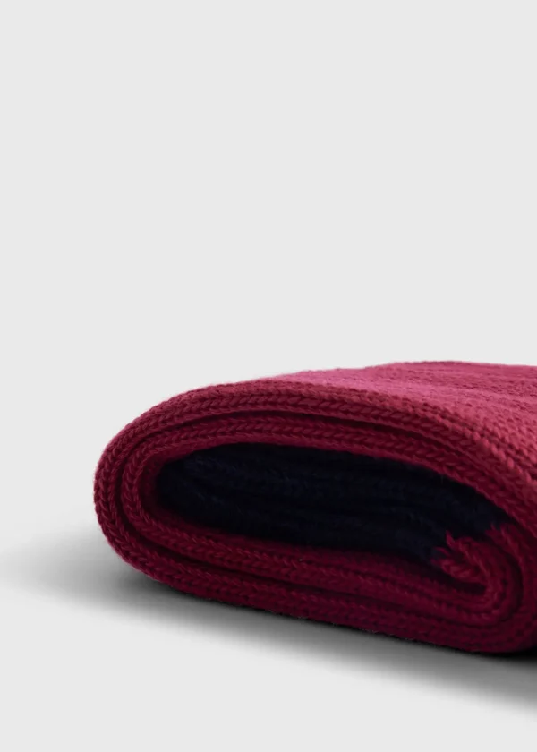Cotton Blend Ribbed Sock