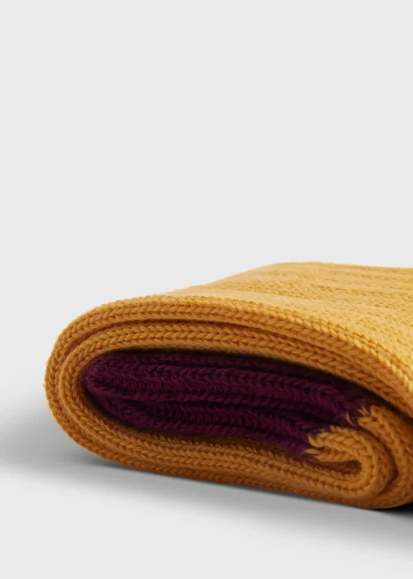 Cotton Blend Ribbed Sock