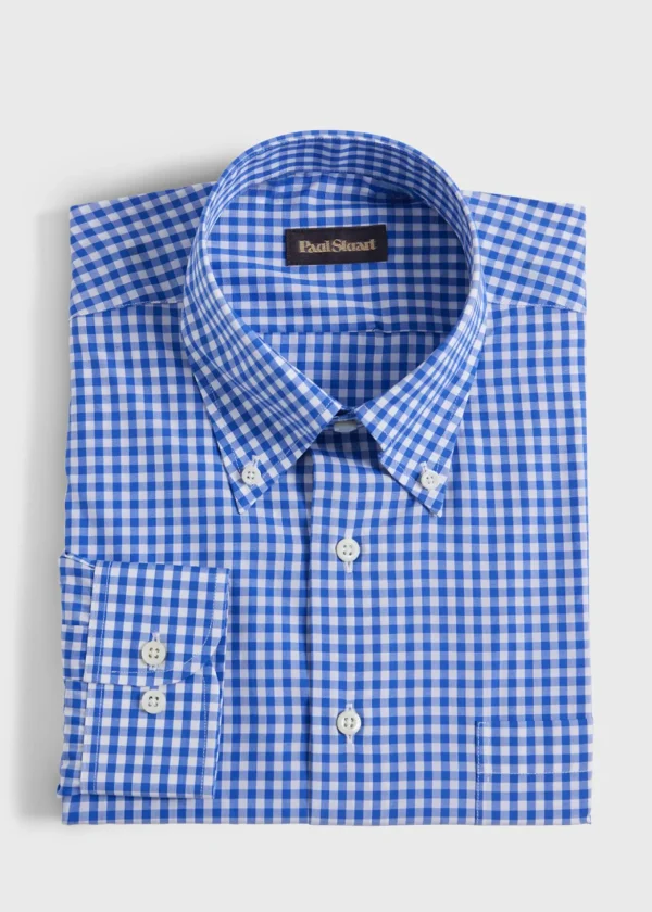 Cotton Classic Gingham Sport Shirt