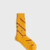 Cotton Crest Motif Sock