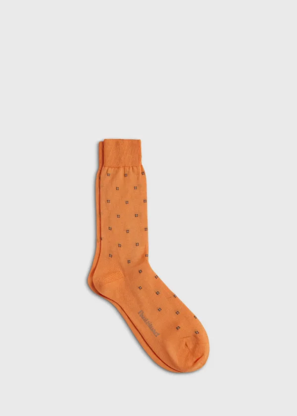 Cotton Deco Motif Sock