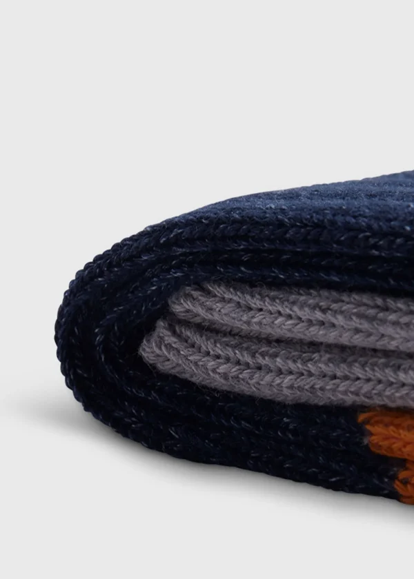 Cotton Denim Melange Sport Sock