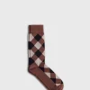 Cotton Diamond Motif Sock