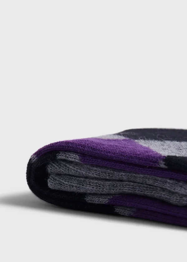 Cotton Diamond Motif Sock