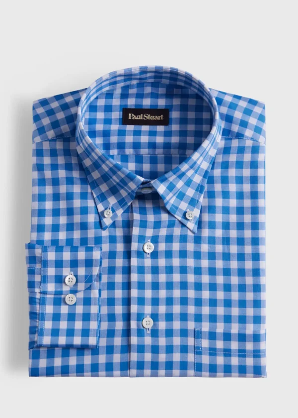 Cotton Gingham Sport Shirt