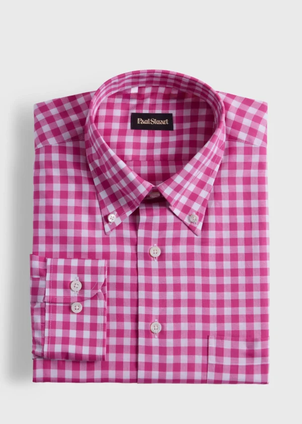 Cotton Gingham Sport Shirt