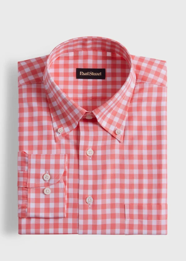 Cotton Gingham Sport Shirt