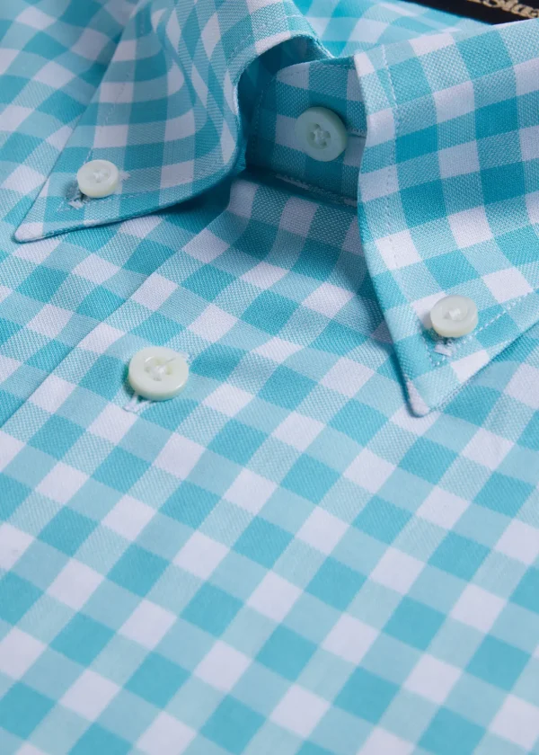 Cotton Gingham Sport Shirt