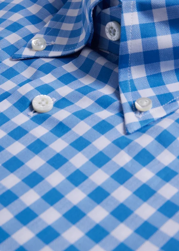Cotton Gingham Sport Shirt