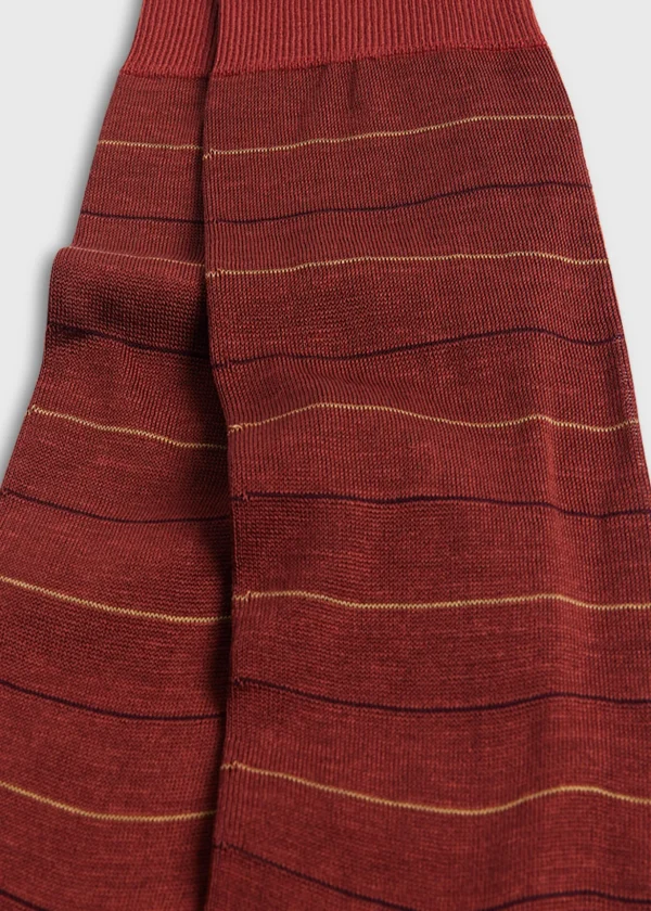 Cotton Horizontal Stripe Sock