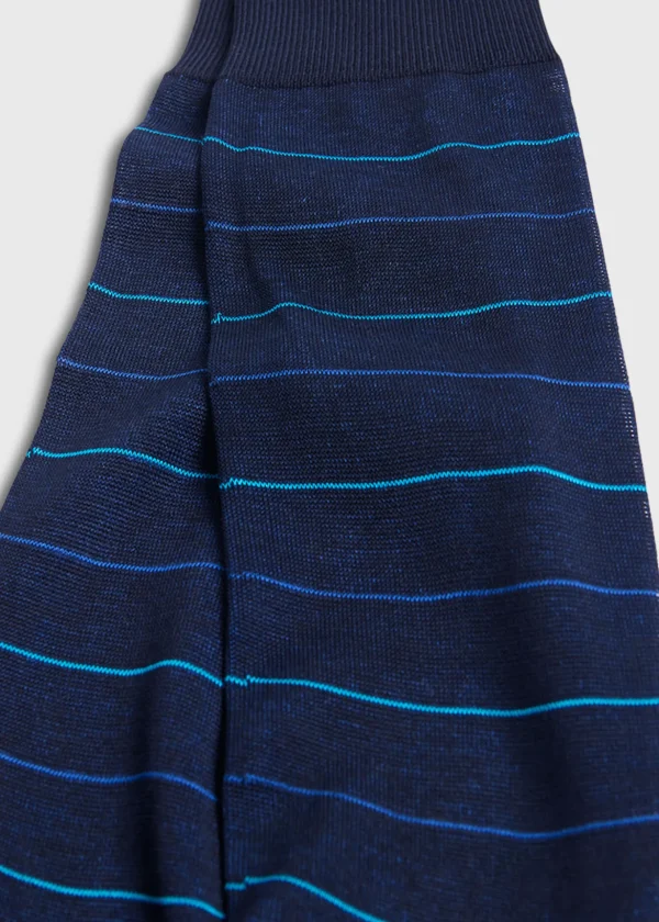 Cotton Horizontal Stripe Sock