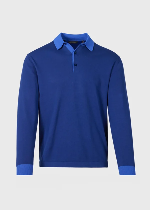 Cotton Long Sleeve Polo