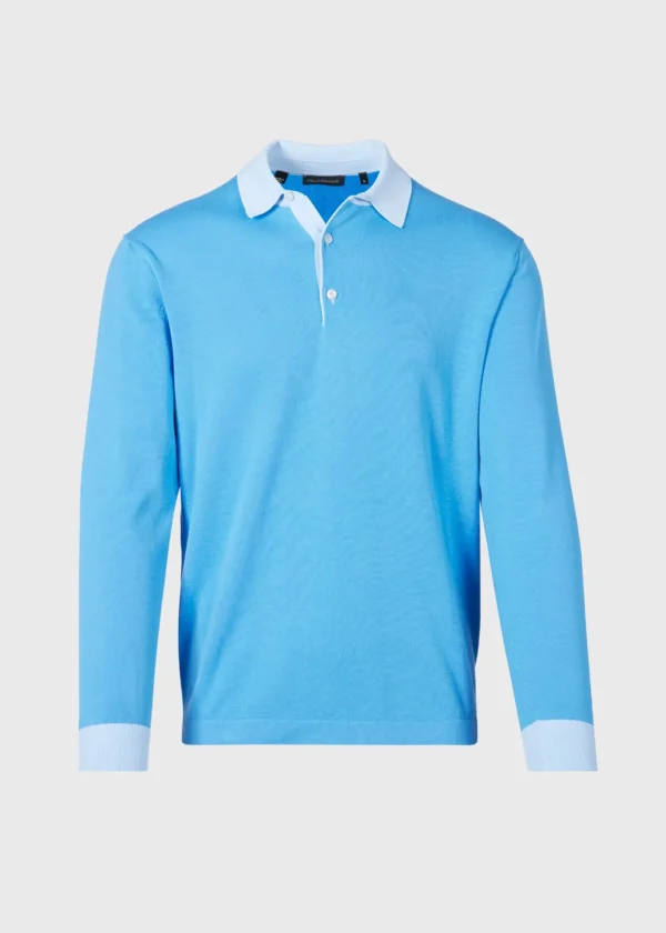 Cotton Long Sleeve Polo
