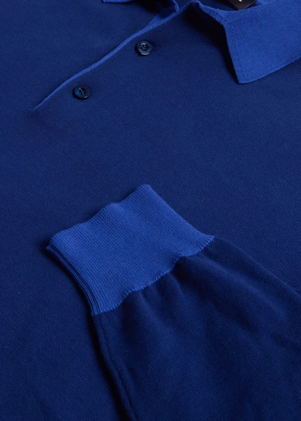 Cotton Long Sleeve Polo