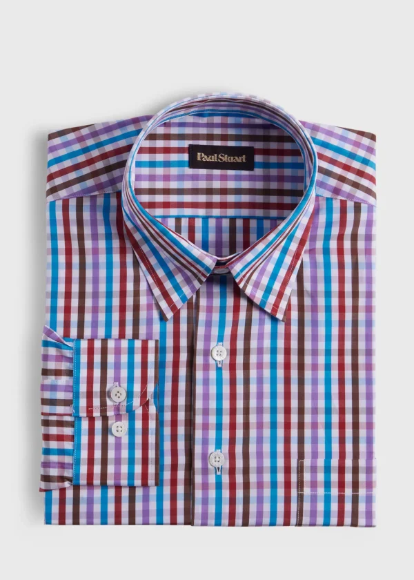 Cotton Multicolor Check Sport Shirt