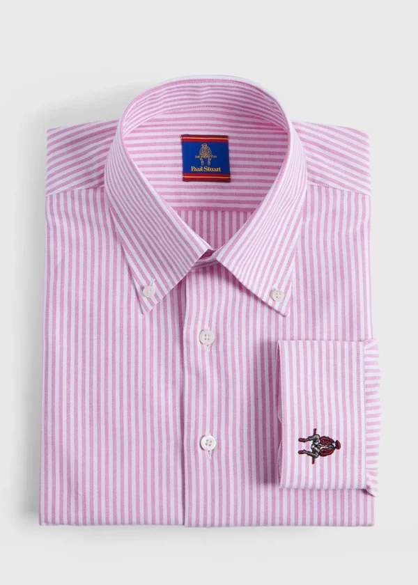 Cotton Oxford Stripe Sport Shirt