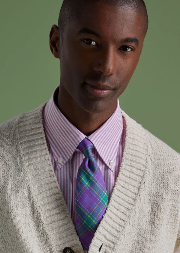 Cotton Oxford Stripe Sport Shirt