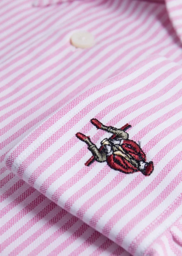 Cotton Oxford Stripe Sport Shirt