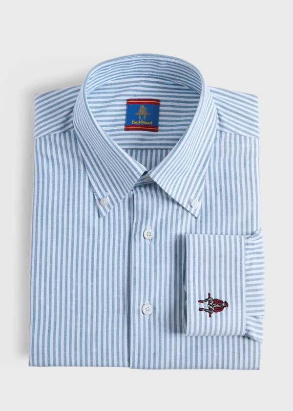 Cotton Oxford Striped Sport Shirt