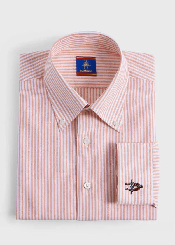Cotton Oxford Striped Sport Shirt