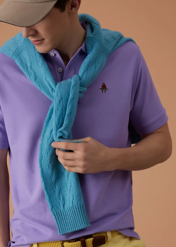 Cotton Piqué Logo Polo