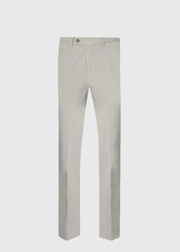 Cotton Plain Front Newton Pant