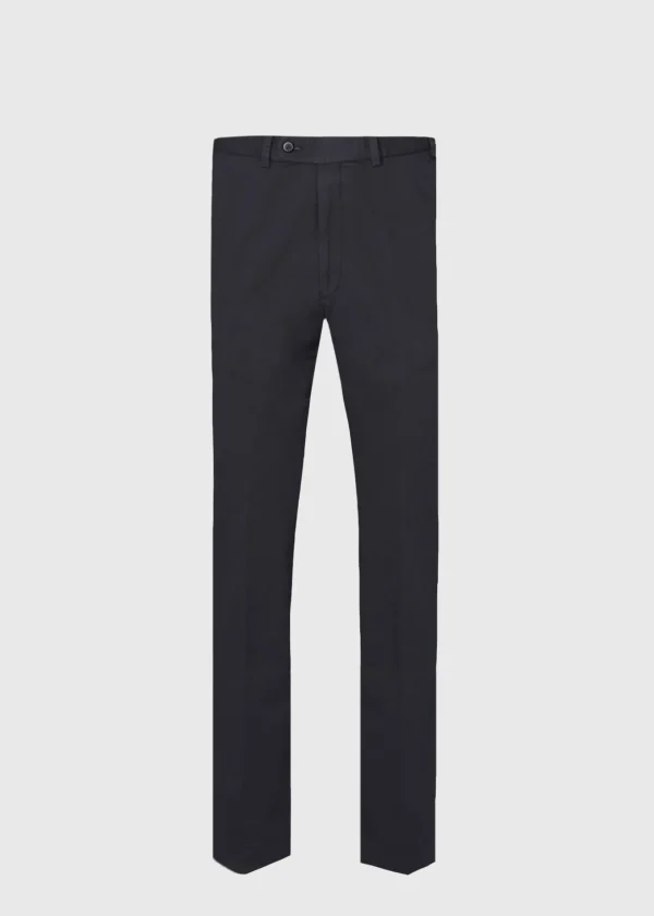Cotton Plain Front Newton Pant