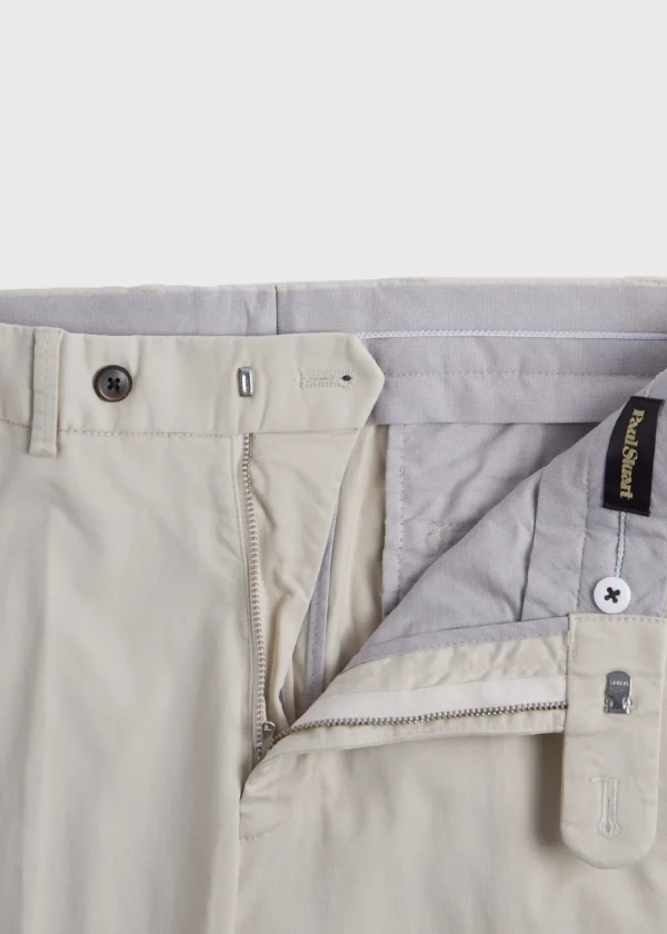Cotton Plain Front Newton Pant
