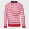 Cotton Striped Crewneck Sweater